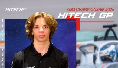Tymek Kucharczyk rusza w sezon 2024 z zespołem Hitech GP!