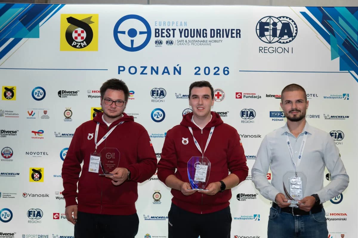 Mateusz Nowak najlepszym kierowcą Europy! Krzysztof Knyzio na podium European Best Young Driver 2026