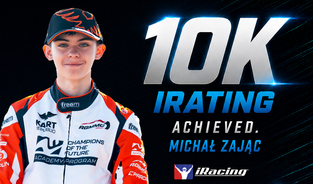 Michał Zając z 10 000 iRatingu w iRacing. Wyjątkowy wynik 14-letniego Polaka